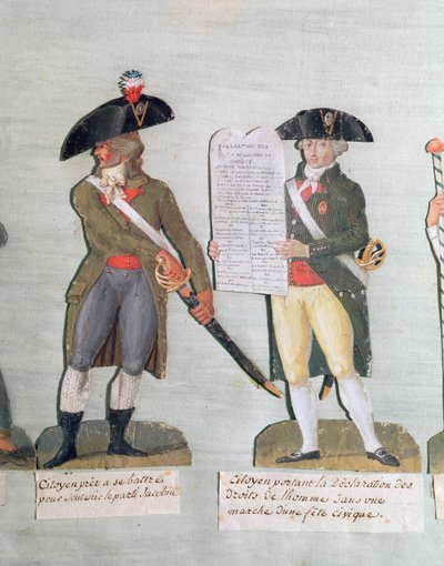 A Citizen Ready to Fight and a Citizen Carrying the Declaration of the Rights of Man by Lesueur Brothers